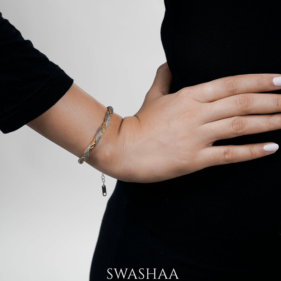 Anori Silver Bracelet - Swashaa