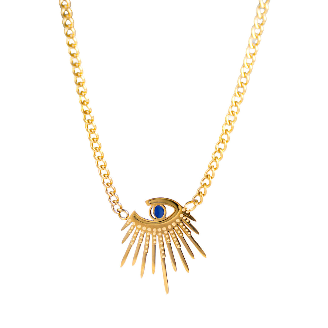 Anubis Eye 18K Gold Plated Necklace