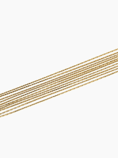 Anya Layered 18K Gold Plated Women's Loose Chain Bracelet