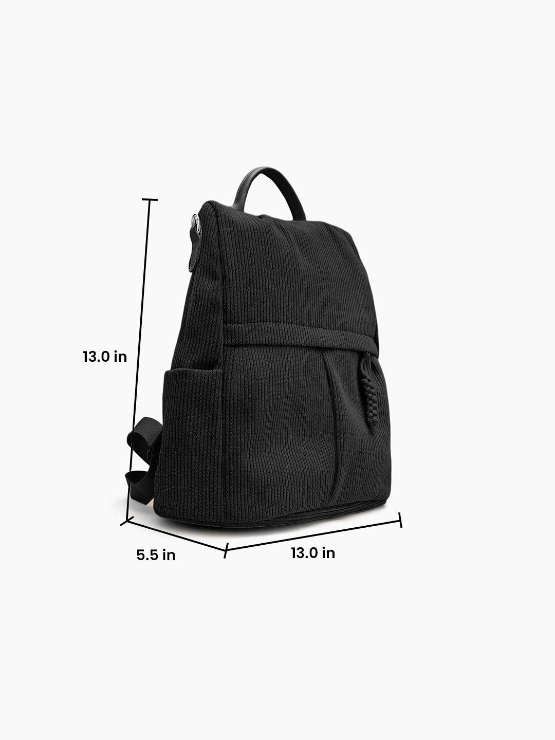 Arden Black Back Pack Bag - Swashaa
