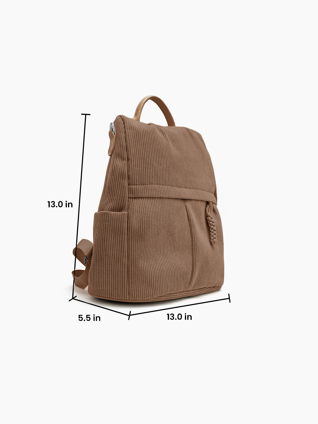 Arden Brown Back Pack Bag - Swashaa