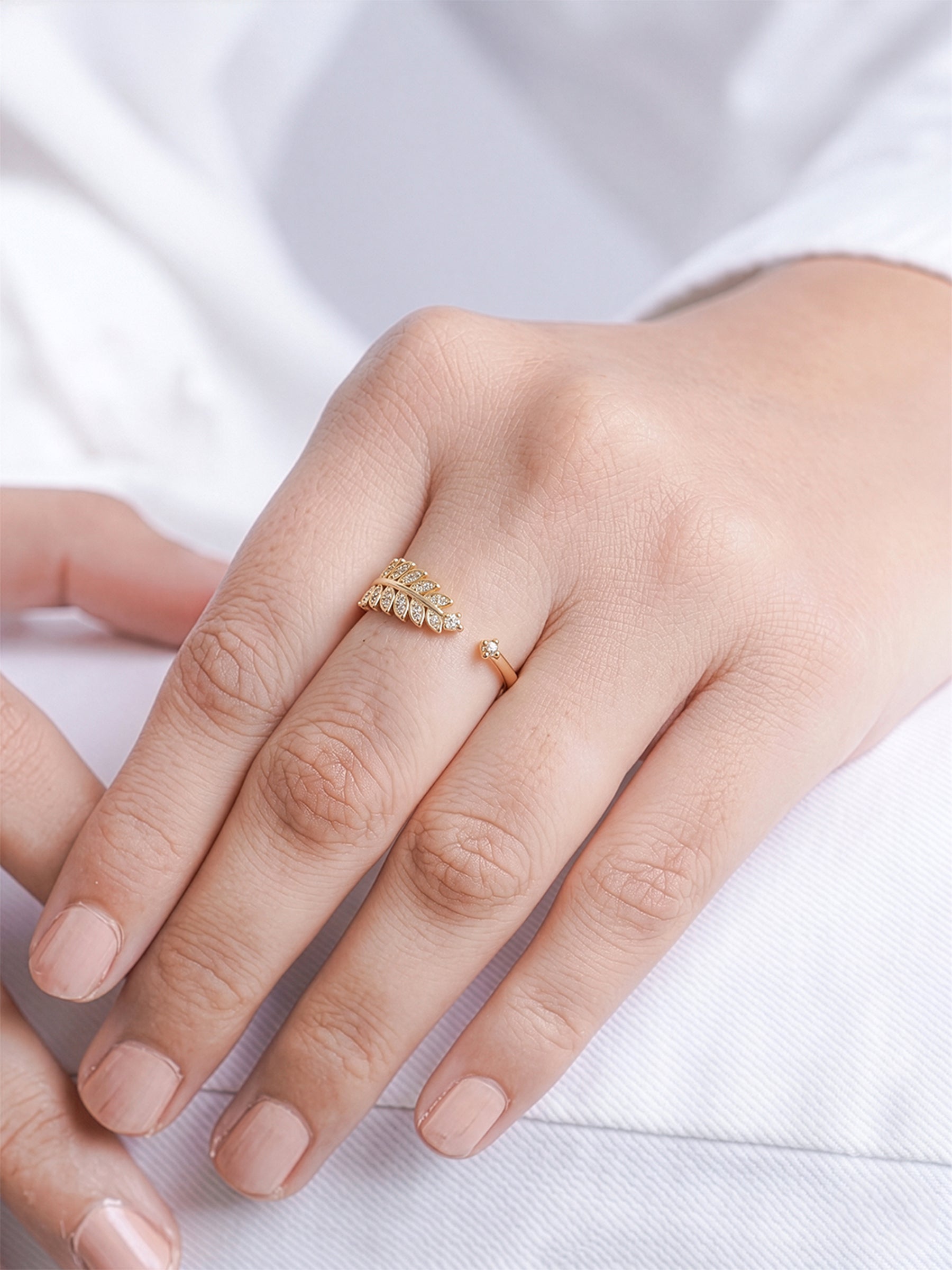 Anika Set Of 2 Silver Diamond Solitaire Women's Ring