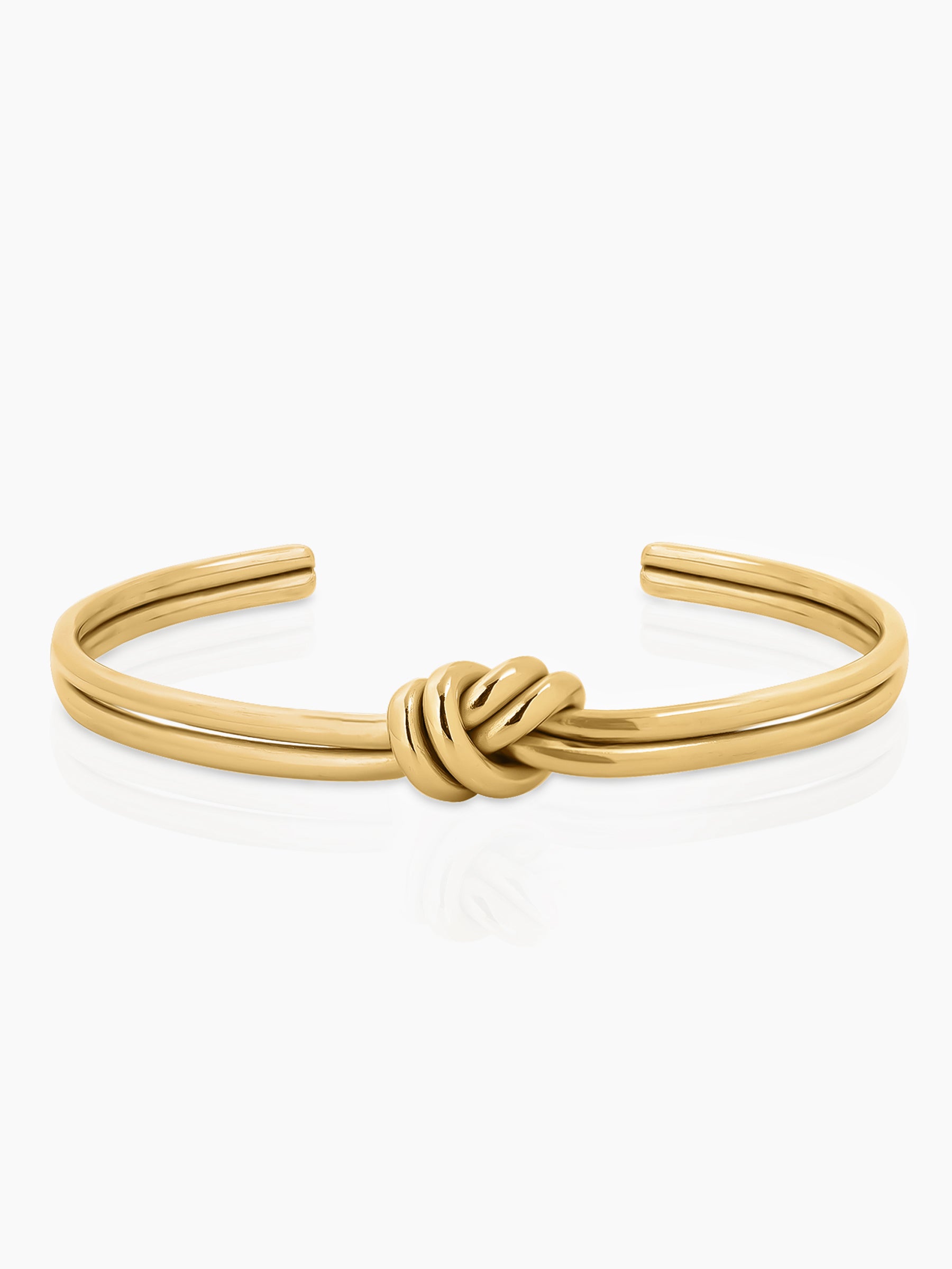 Arlen Knot Cuff 18K Gold Plated Bracelet