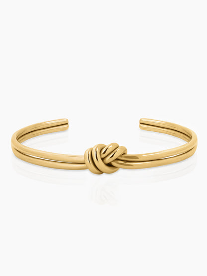 Arlen Knot Cuff 18K Gold Plated Bracelet