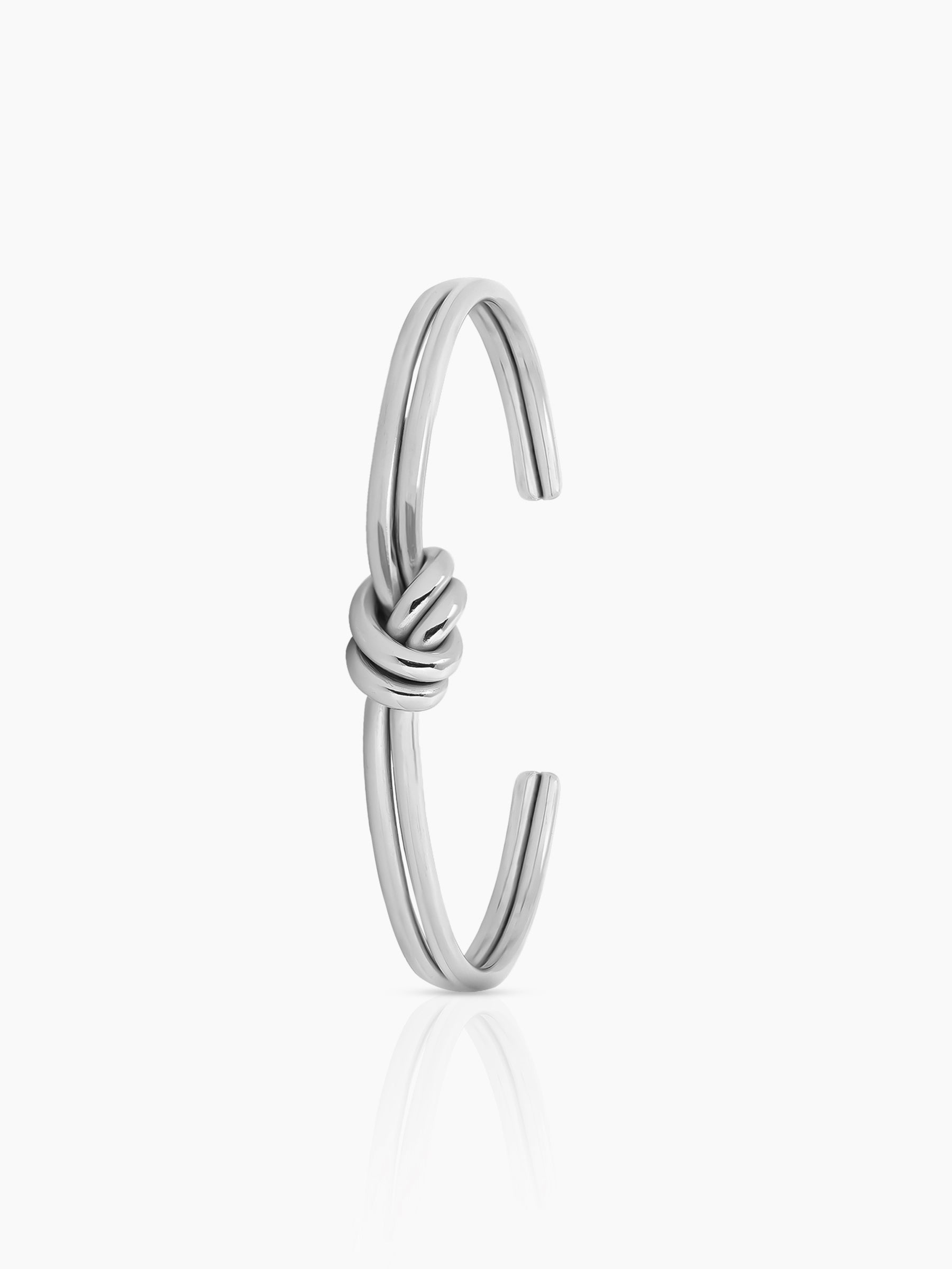 Arlen Knot Cuff Silver Bracelet