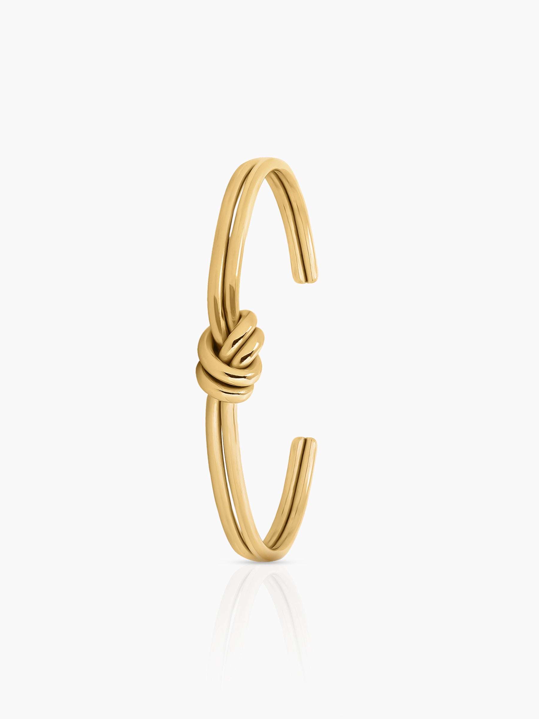 Arlen Knot Cuff 18K Gold Plated Bracelet