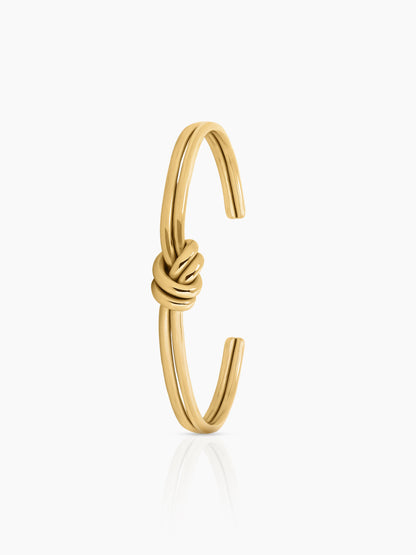 Arlen Knot Cuff 18K Gold Plated Bracelet