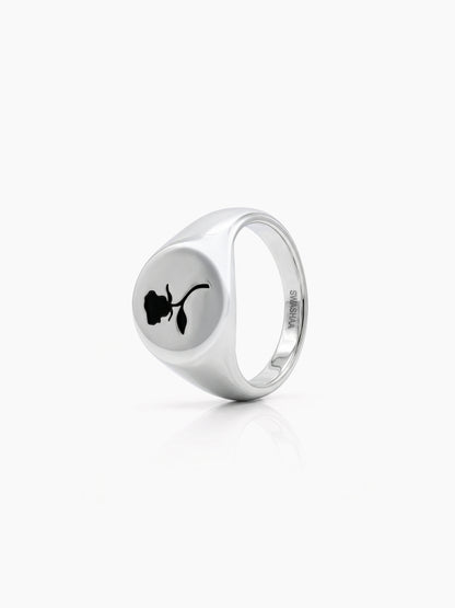 Arlen Rose Signet Silver Men’s Rings - Swashaa