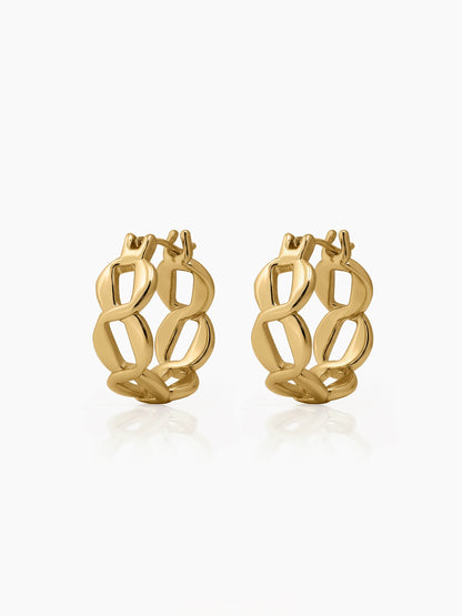 Arlina Link Hoop Earrings - Swashaa