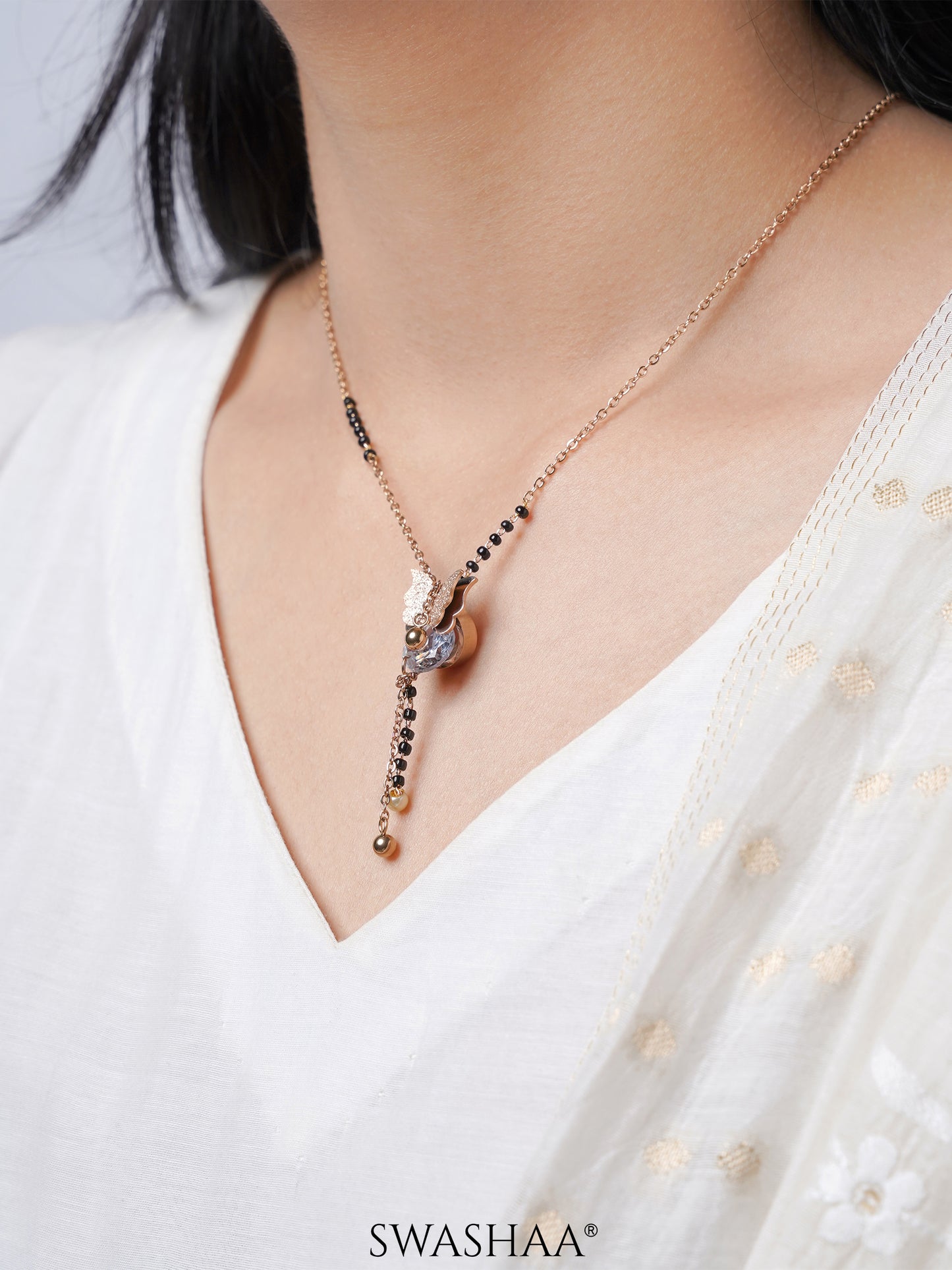 Armani Rosegold Plated Mangalsutra