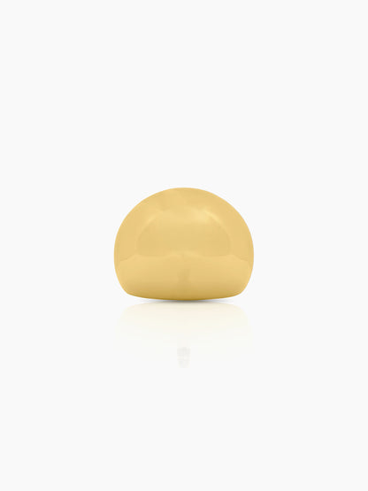 Arva Soild Dome 18K Gold Plated Ring 