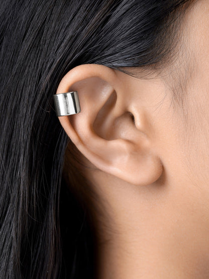 Arven Bold Silver Ear Cuffs