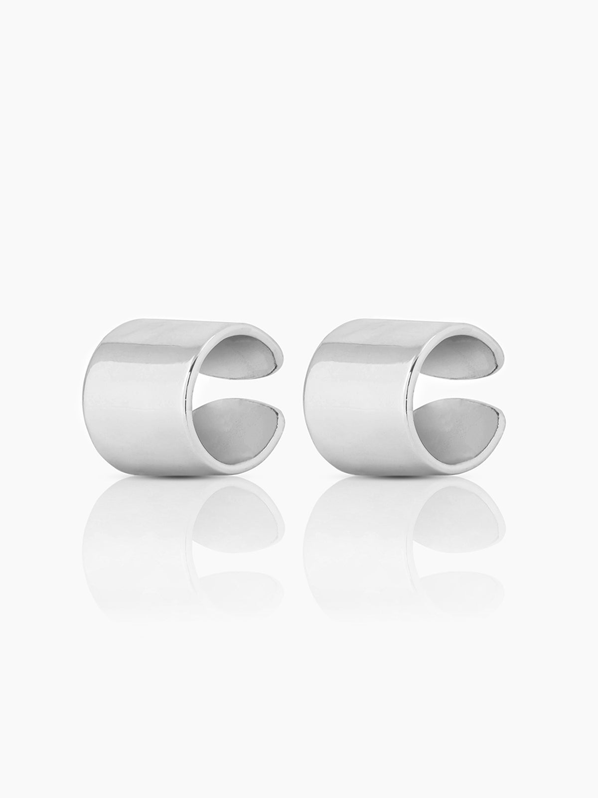 Arven Bold Silver Ear Cuffs