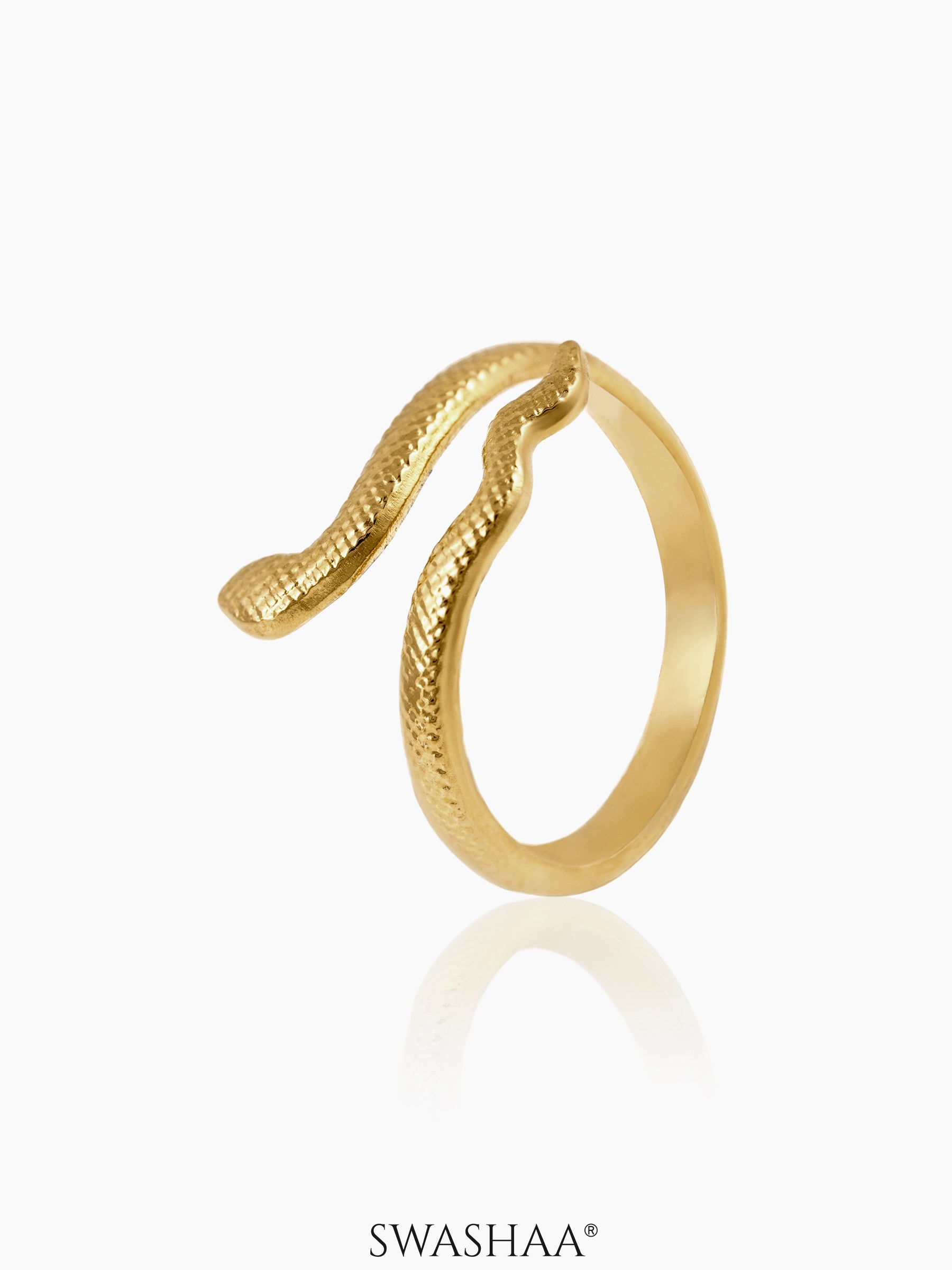 Ashlekha 18K Gold Plated Ring