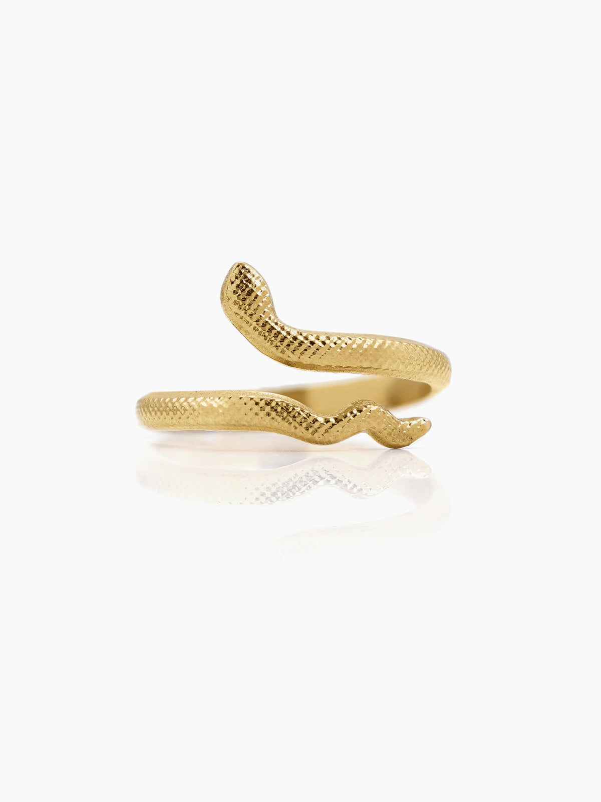 Ashlekha Sleek Wrap Style Snake 18K Gold Plated Ring