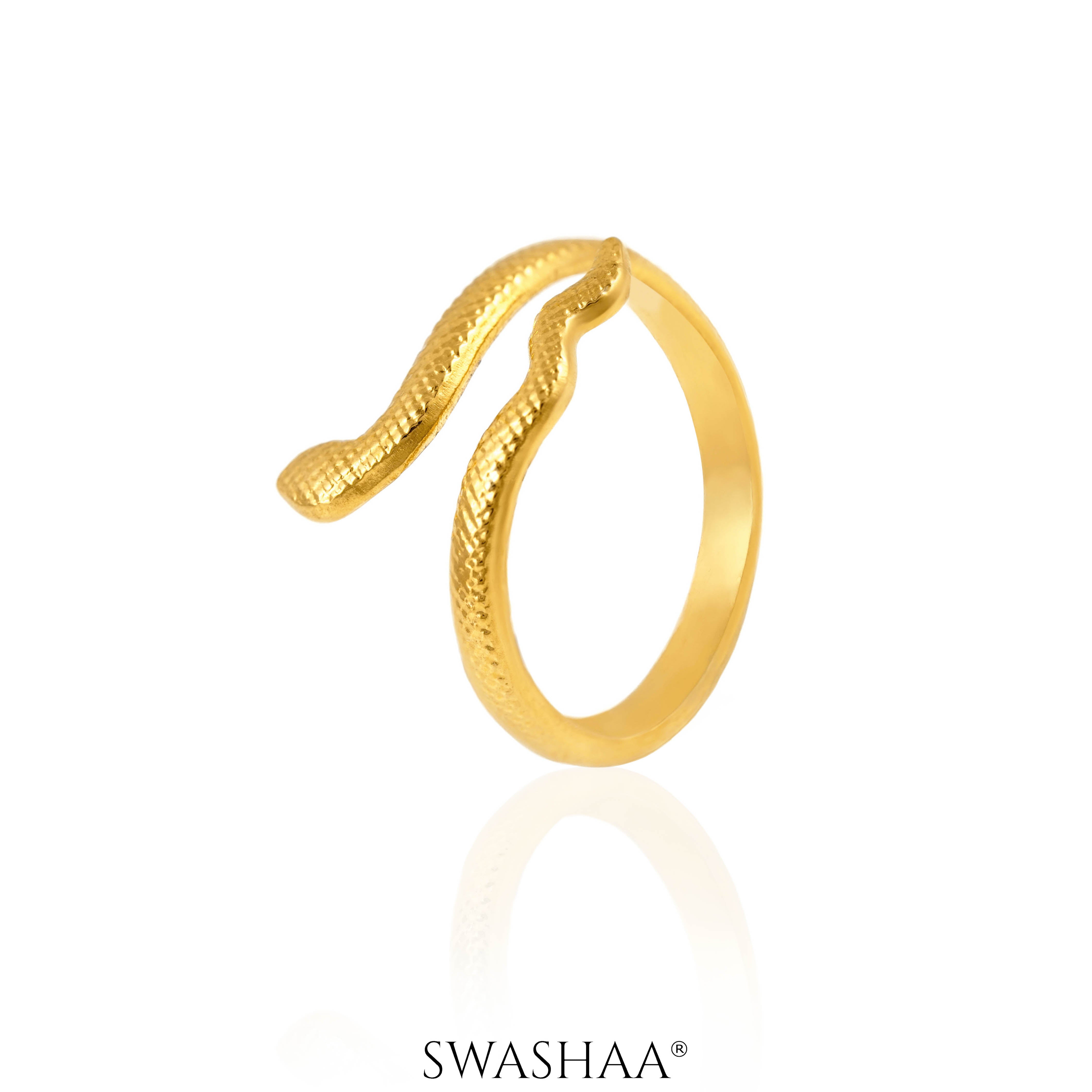 Ashlekha 18K Gold Plated Ring