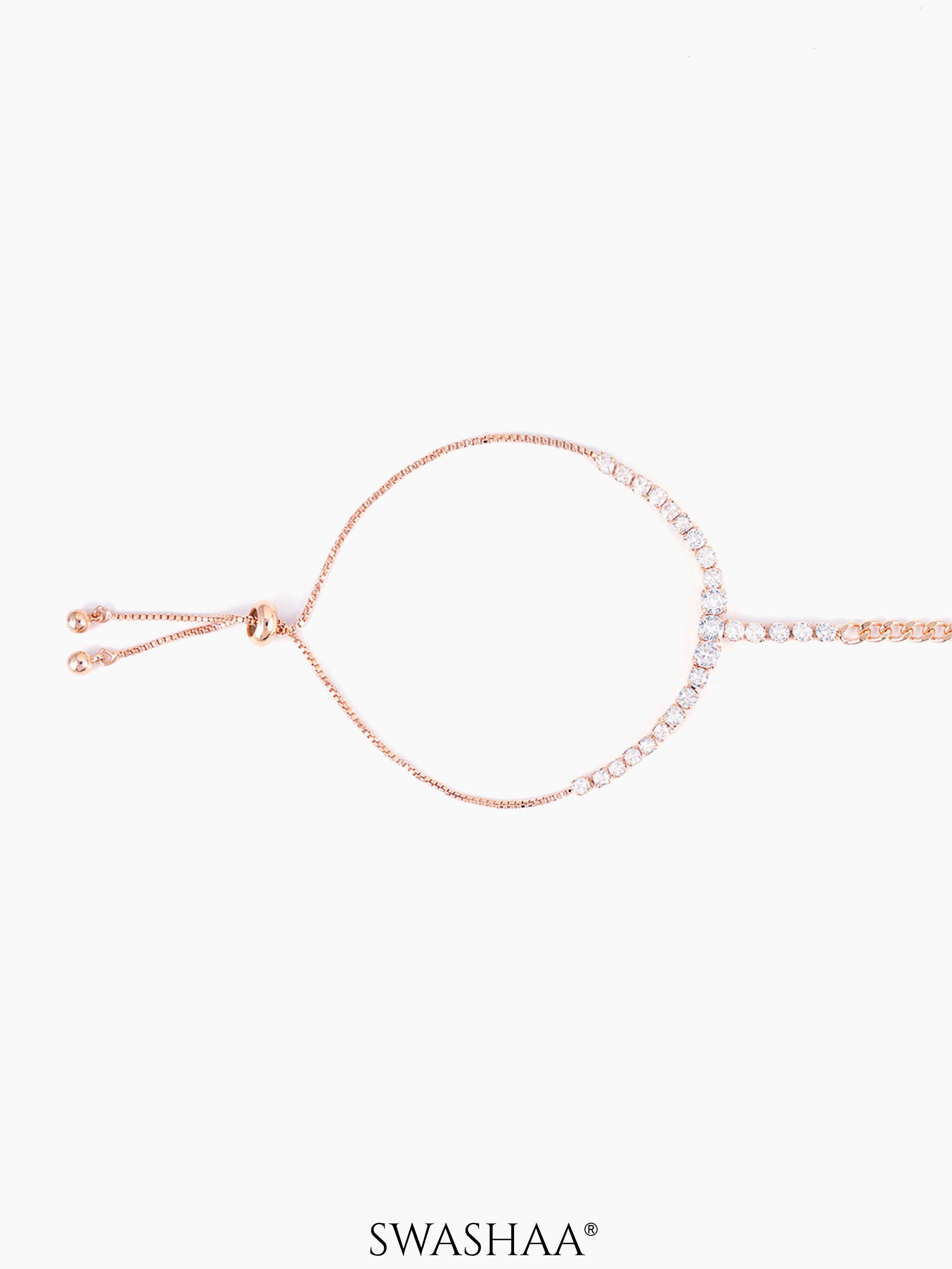 Ashna Rosegold  Plated Ring Bracelet