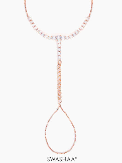 Ashna Rosegold  Plated Ring Bracelet