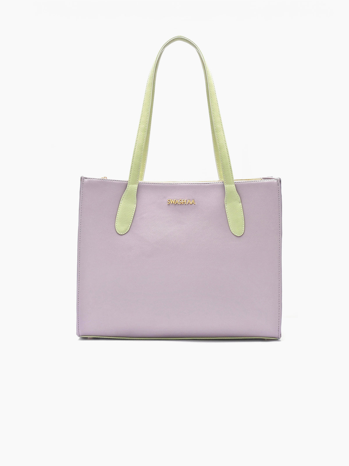 Ashno Lavender Women's Leather Tote Bag