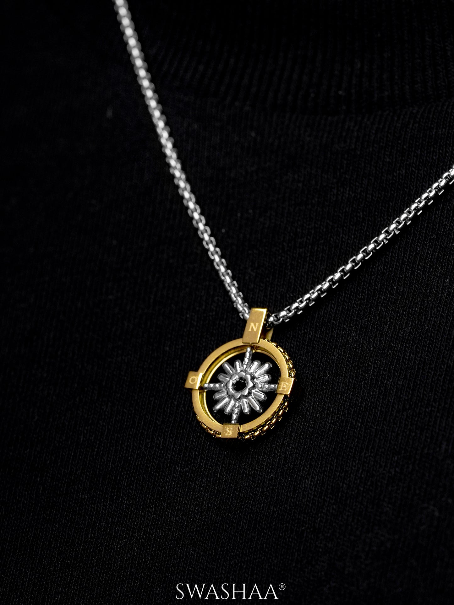 Atlas Circuit Men's Chain Pendant