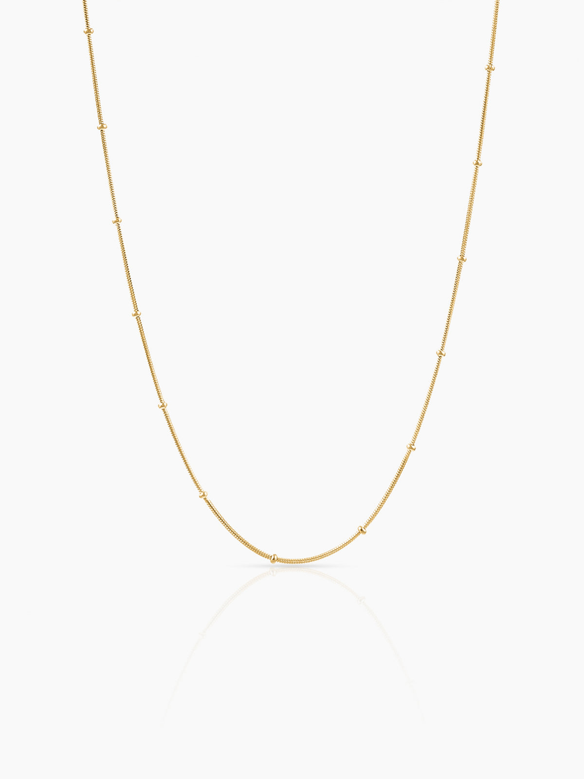Aulus Micro Beads 18K Gold Plated Women's Chain