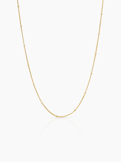 Aulus Micro Beads 18K Gold Plated Women's Chain