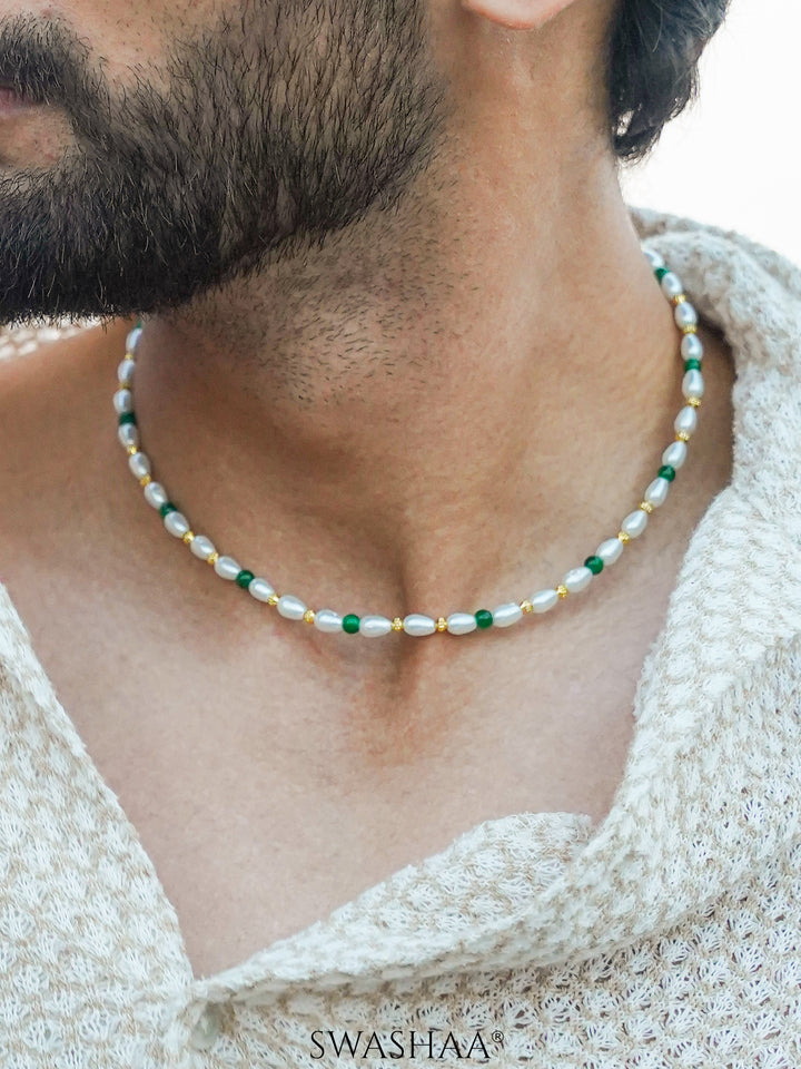 Aurel Pearl Men's Chain