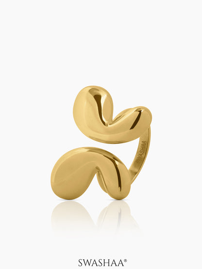 Aurevi Butterfly 18K Gold Plated Ring