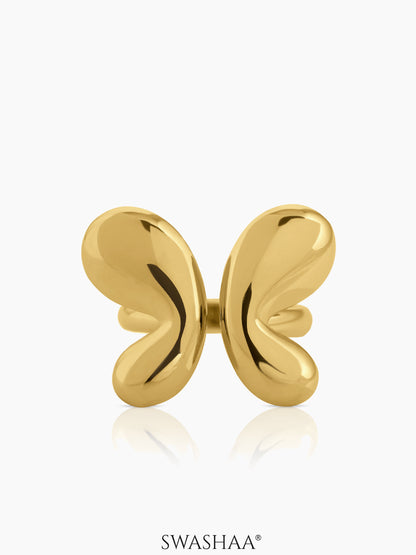 Aurevi Butterfly 18K Gold Plated Ring