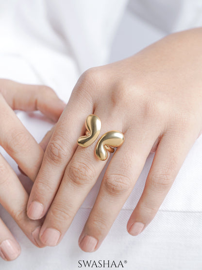 Aurevi Butterfly 18K Gold Plated Ring
