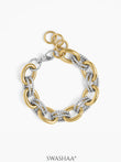 Aurika Dual Tone Link Bracelet