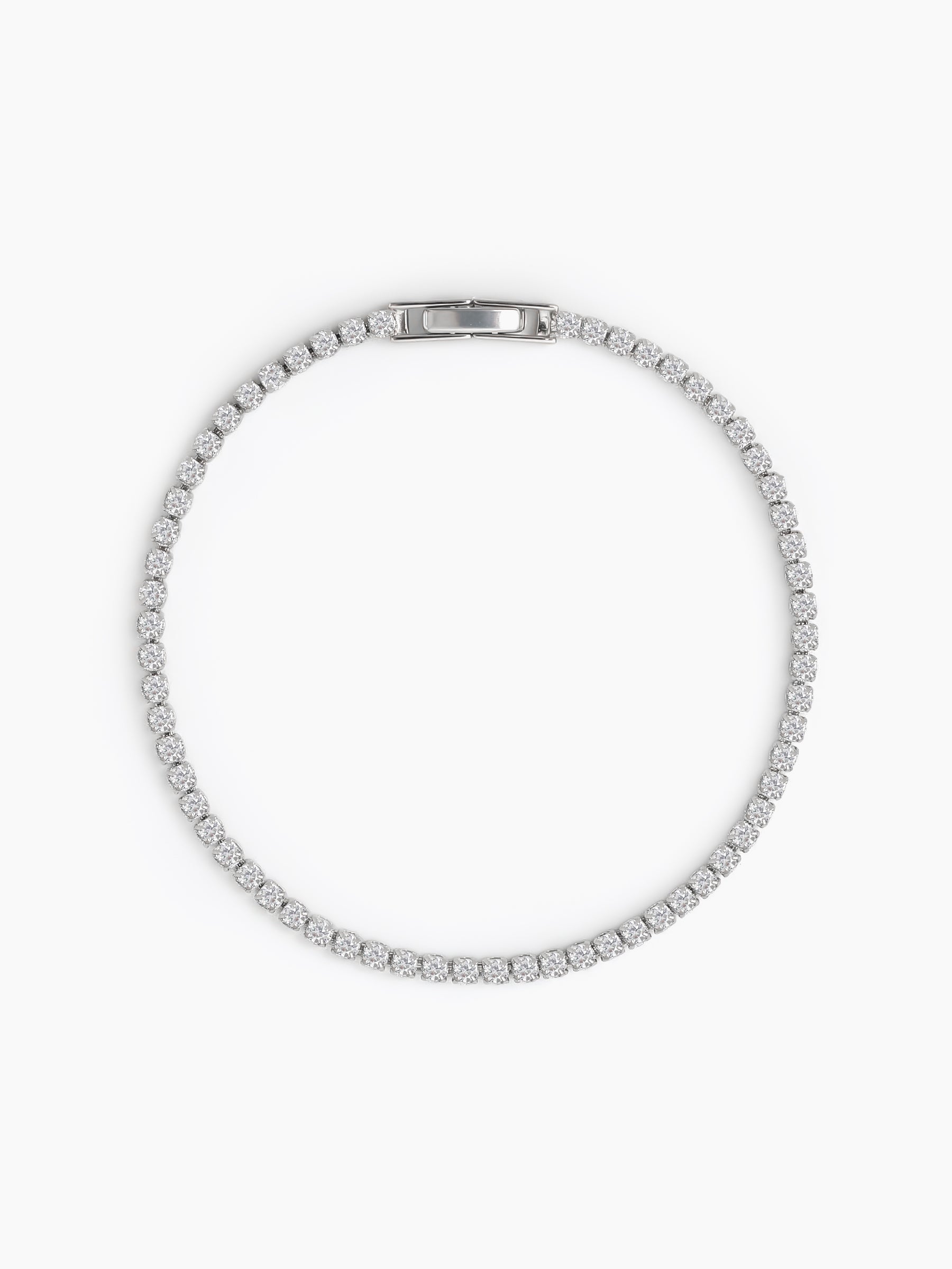 Aurora Diamond Silver Bracelet - Swashaa
