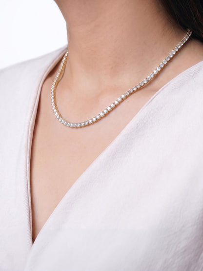 Aurora Diamond 18K Gold Plated Women's Chain 