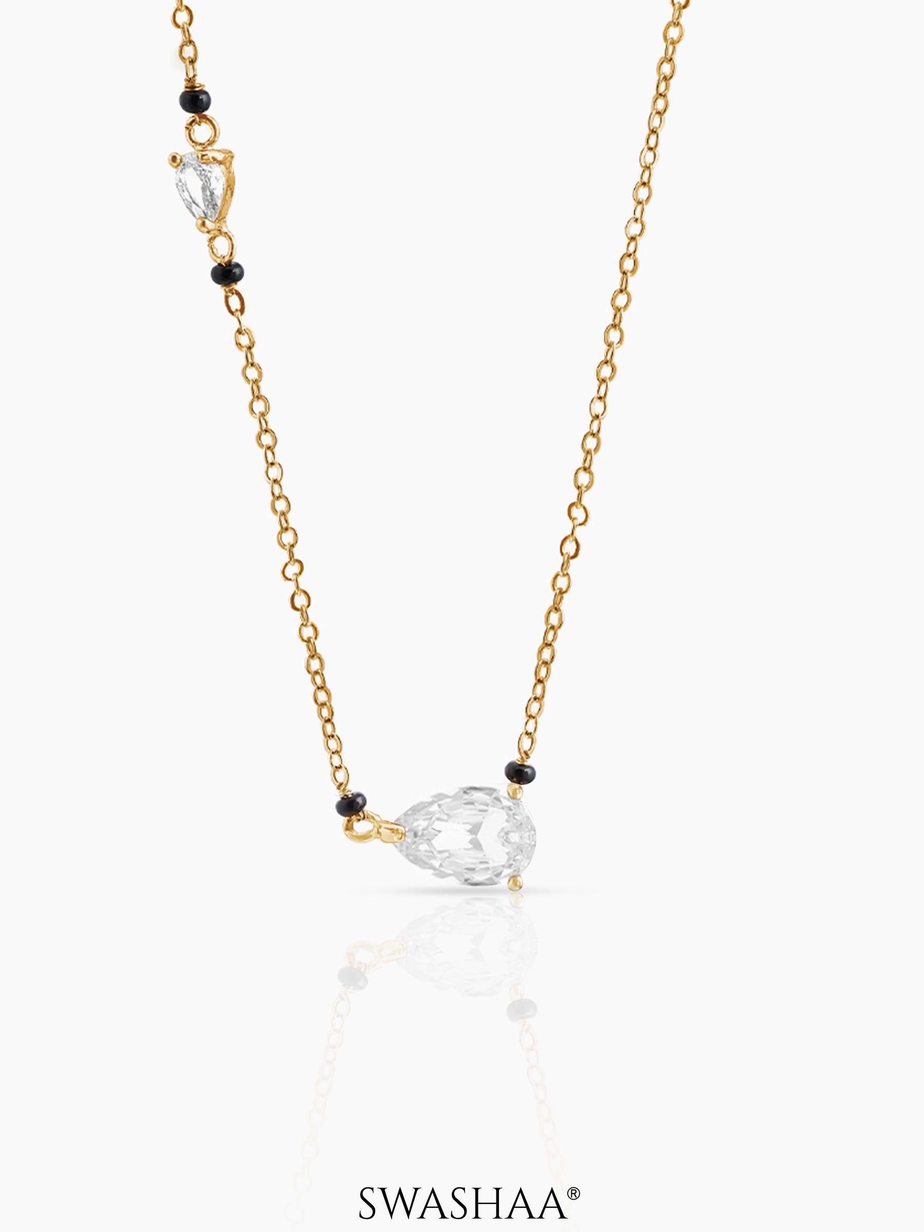 Avanti Pear Solitaire Diamond Mangalsutra