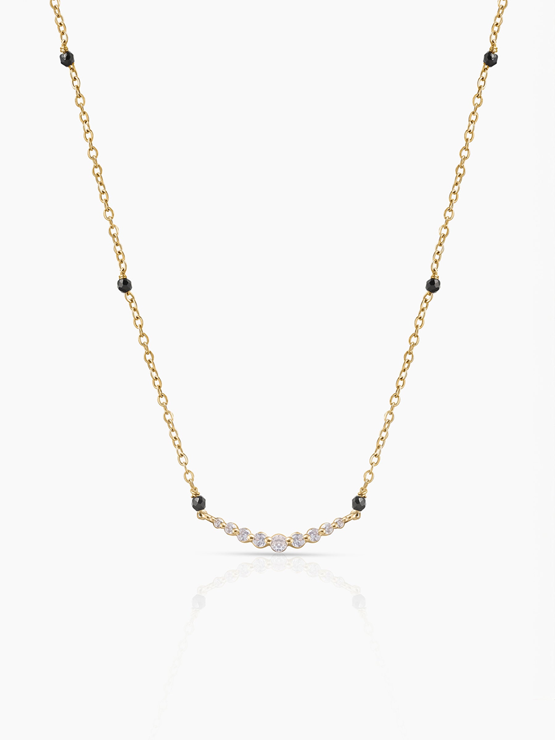Avina Diamond Bar 18K Gold Plated Mangalsutra