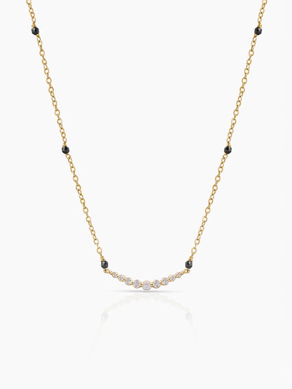Avina Diamond Bar 18K Gold Plated Mangalsutra