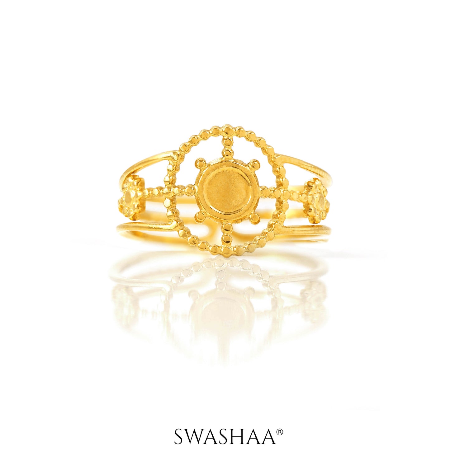 Aza 18K Gold Plated Ring