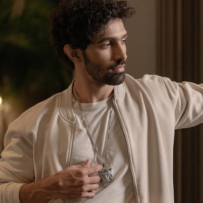 Birendra Silver Men's Chain Pendant - Swashaa