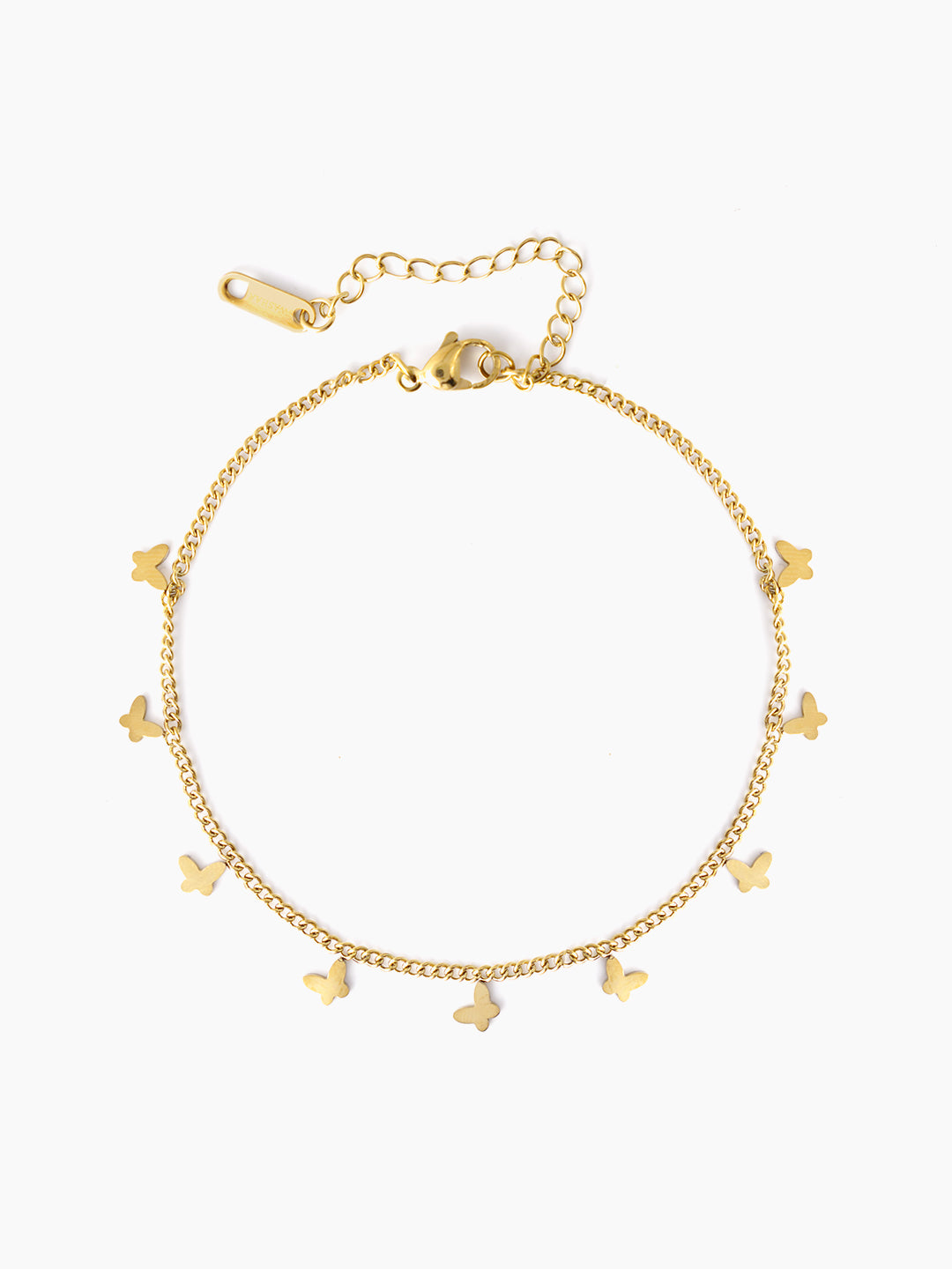 Bambi Butterfly 18K Gold Plated Women's Anklet - Swashaa