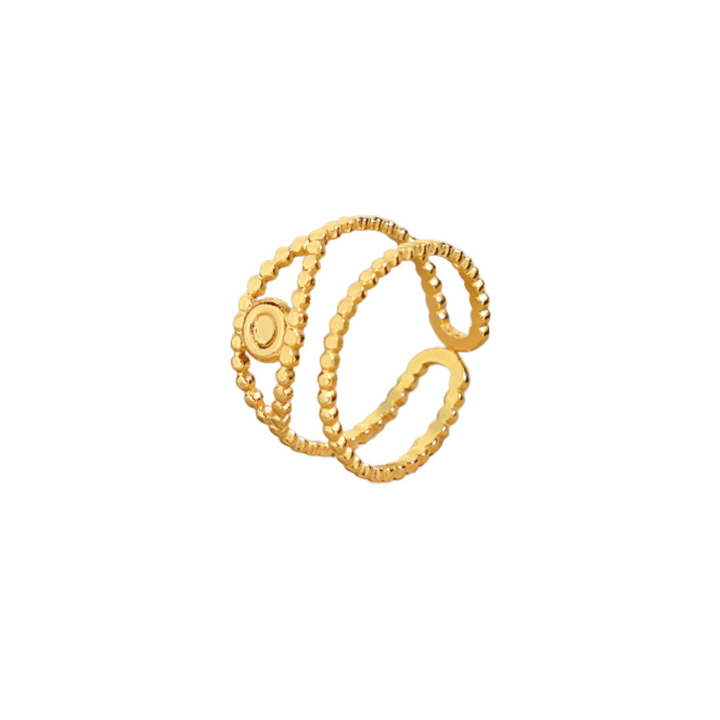 Barkha Eye 18K Gold Plated Ring
