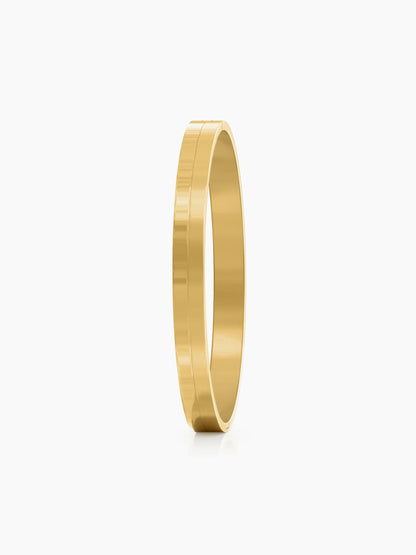 Benjomia 18K Gold Plated Men's Kada - Swashaa