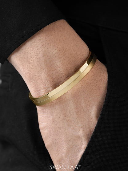 Benjomia 18K Gold Plated Men's Kada