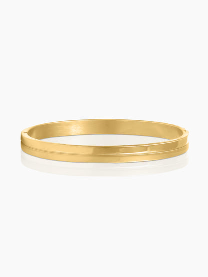Benjomia Dual Finish 18K Gold Plated Bracelet