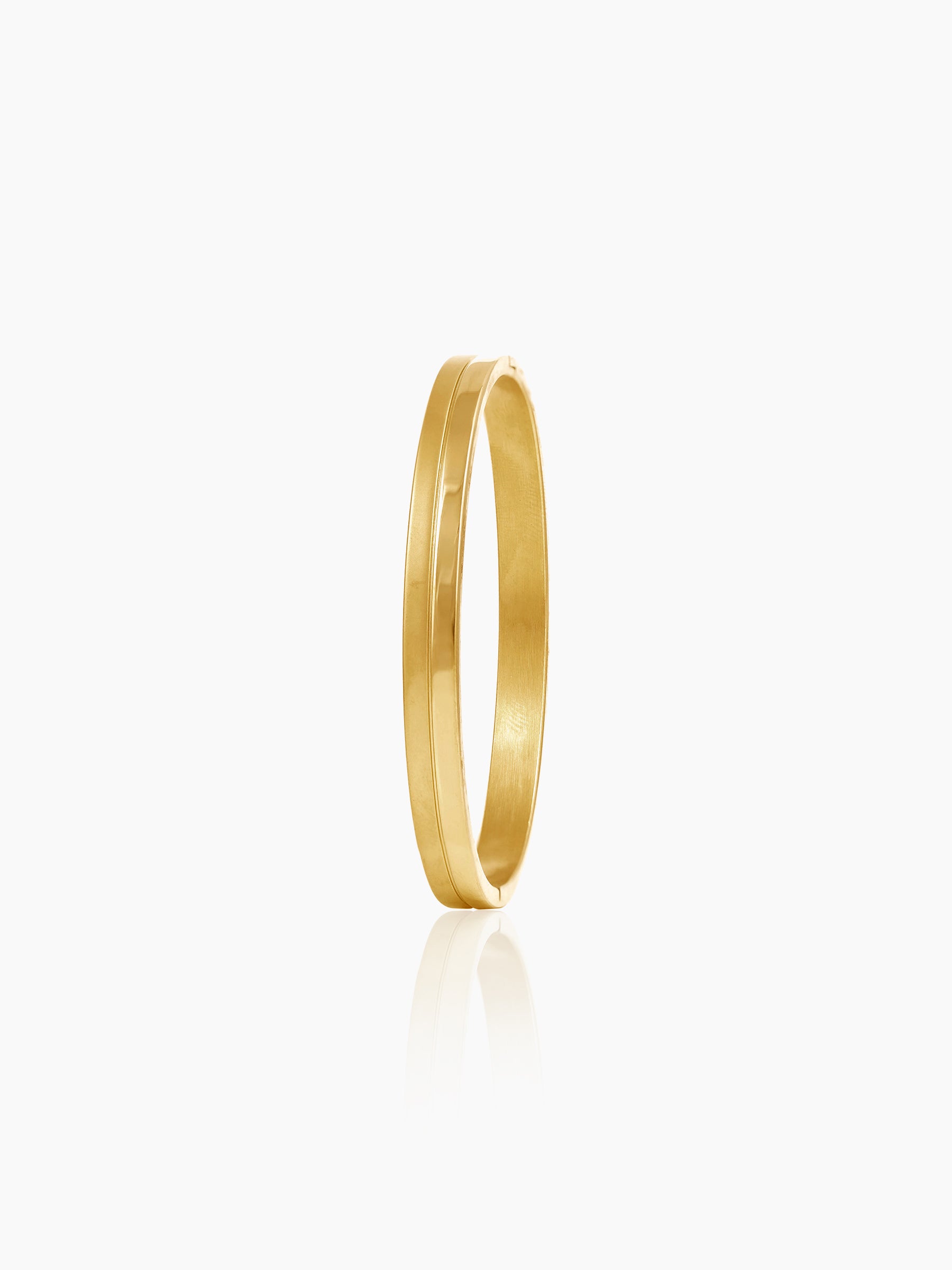 Benjomia Dual Finish 18K Gold Plated Bracelet