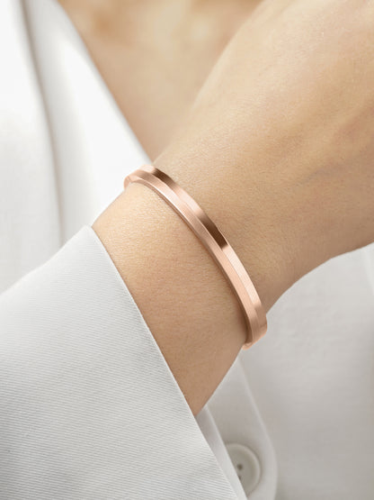 Benjomia Dual Finish Rosegold Plated Bracelet