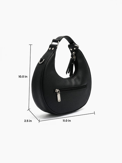 Bianca Black Sling Bag - Swashaa