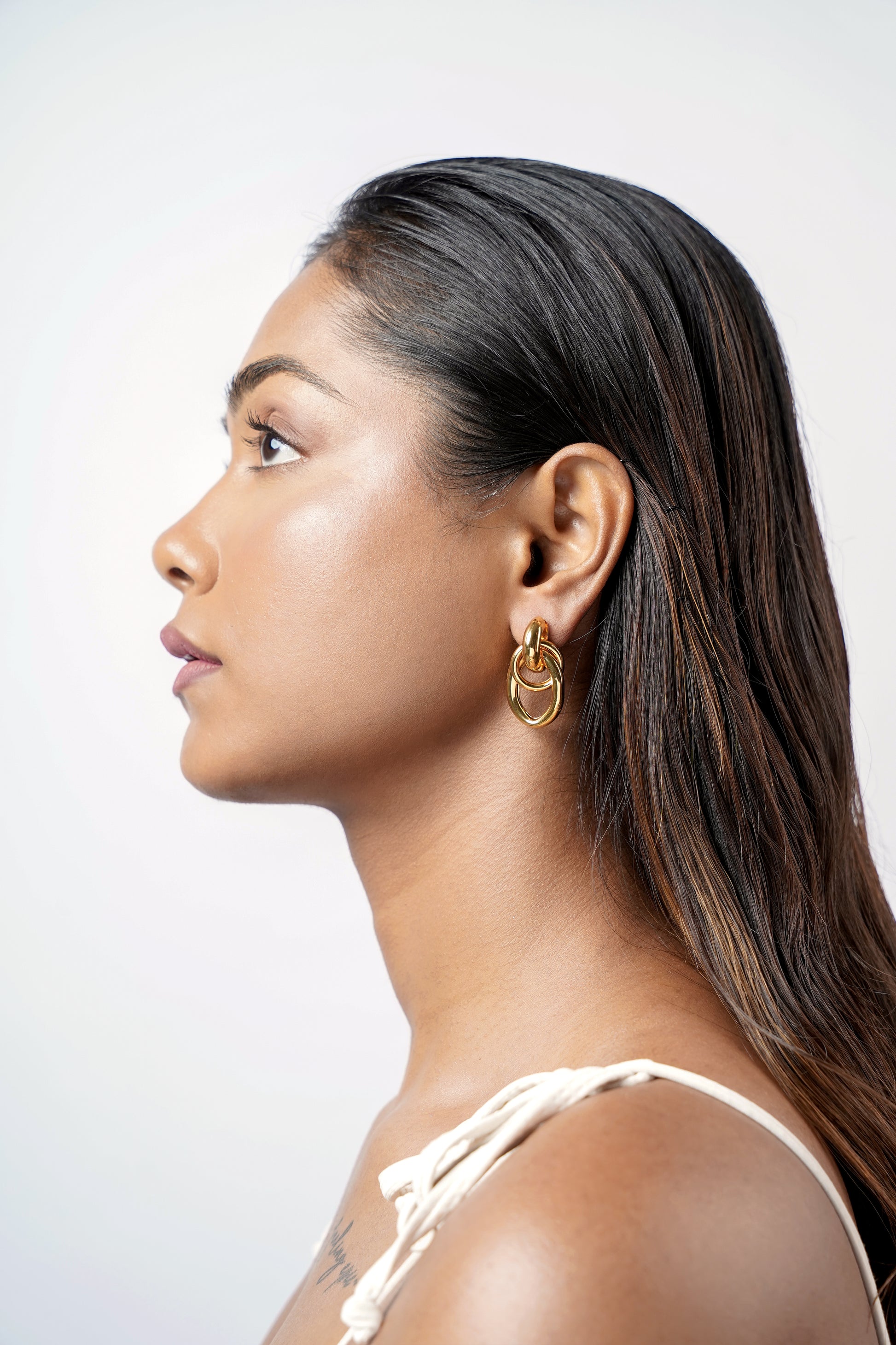 Bianca Knot 18K Gold Plated Earrings