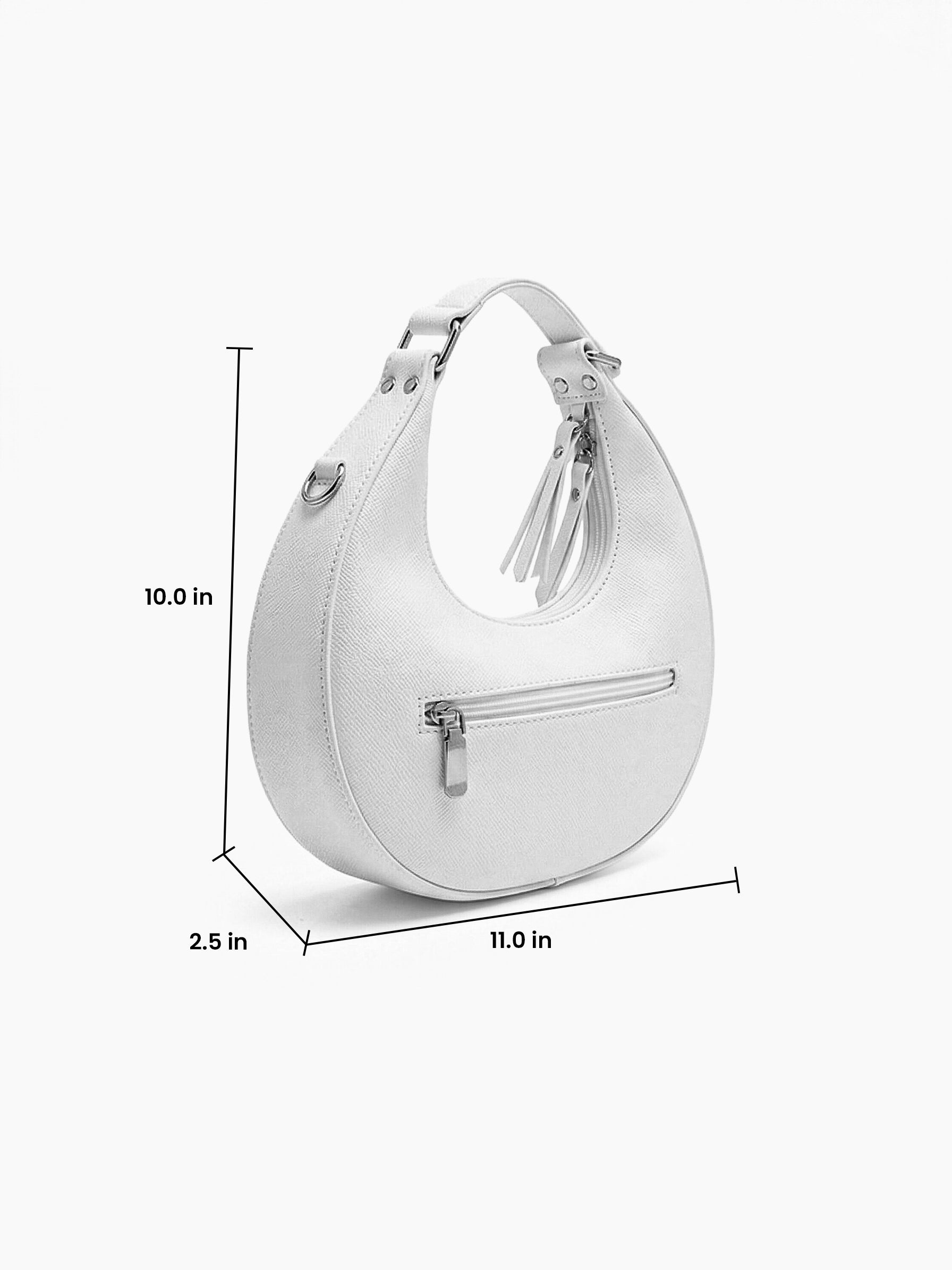 Bianca White Sling Bag - Swashaa