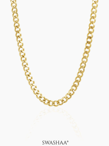 Cuban 18K Gold Plated 6 MM Men's Chain