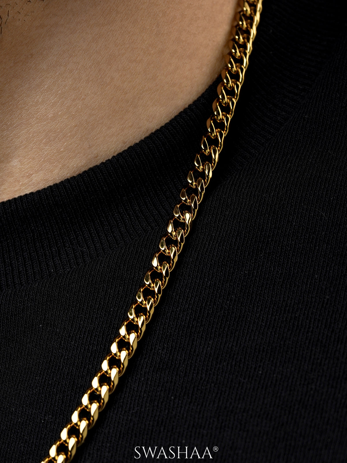 Cuban 18K Gold Plated 6 MM Men's Chain